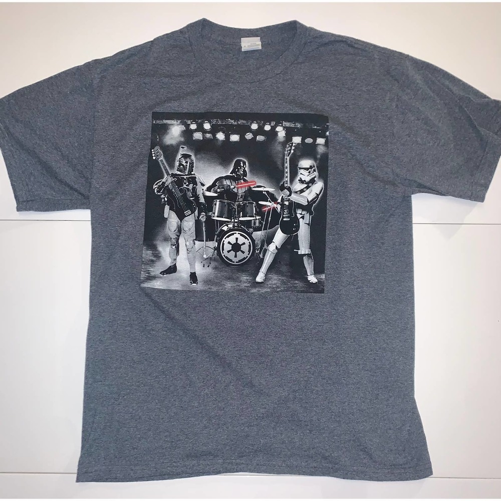 Vintage‎ Star Wars Rock Band Playing Instruments Shirt